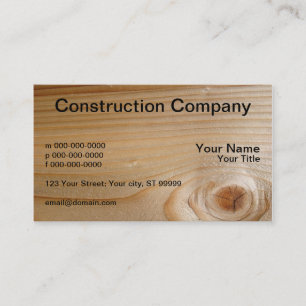 Carte De Visite Bois