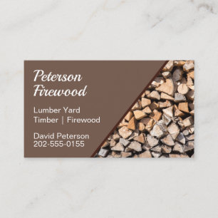 Carte De Visite Bois de bois d'oeuvre