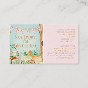 Carte De Visite Bois de cerf Animaux de forêt de bois Demande de r