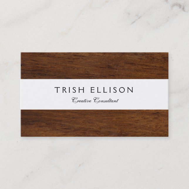 Carte De Visite Bois de laiton (Devant)