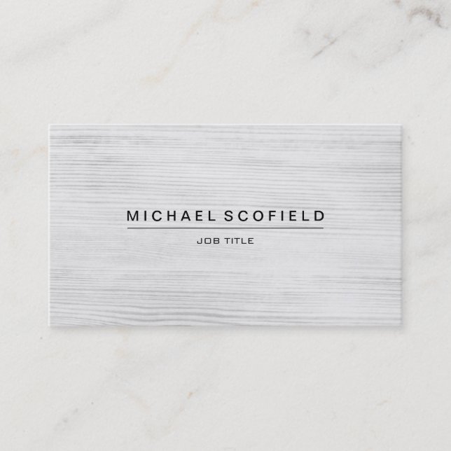 Carte De Visite Bois minimaliste moderne (Devant)