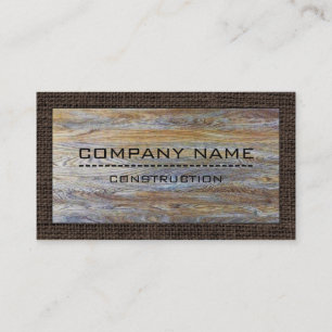 Carte De Visite Bois moderne professionnel #6 de construction