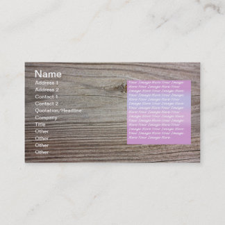 Carte De Visite Bois vieilli