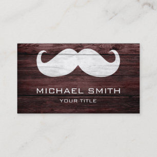 Carte De Visite Bois vintage #2 de moustache