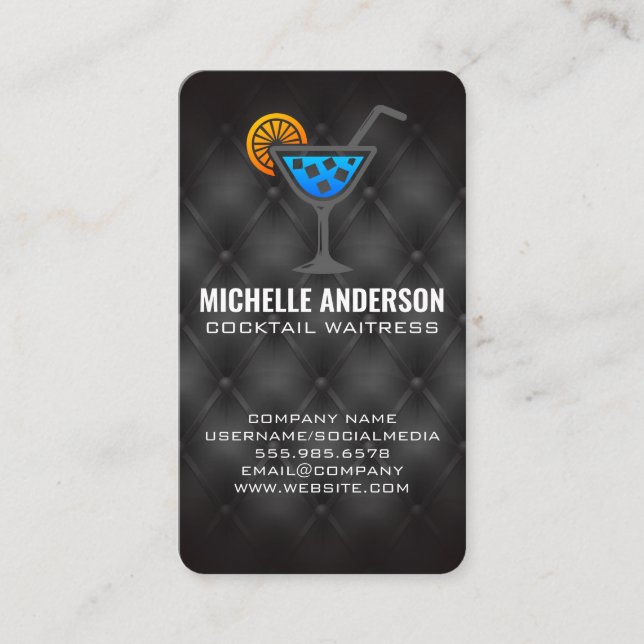 Carte De Visite Boissons de cocktail | Restaurant | Bar (Devant)