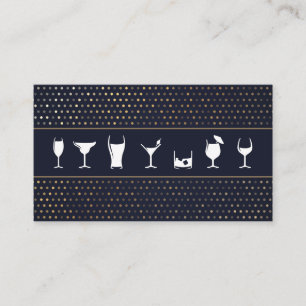 Carte De Visite Boissons mélangées   Cocktails   Barman