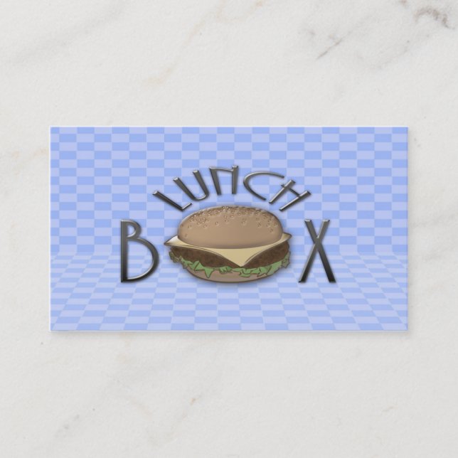 Carte De Visite boîte à lunch (Devant)