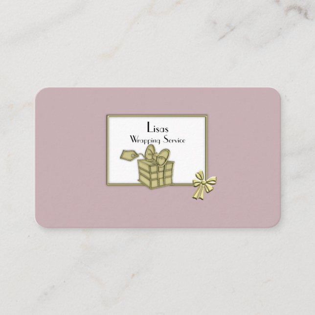 Carte De Visite Boîte cadeau Gold (Devant)