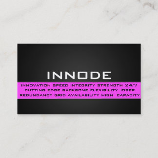 Carte De Visite Boîte d'information dans le rose