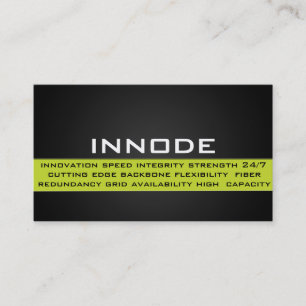 Carte De Visite Boîte d'information en vert