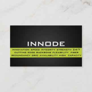 Carte De Visite Boîte d'information en vert