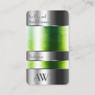 Carte De Visite Boîte en aluminium clignotant avec monogramme de p