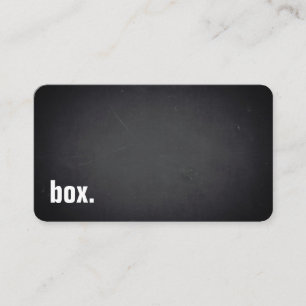 Carte De Visite boîte. Tableau noir minimaliste moderne Profession