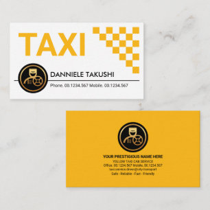 Carte De Visite Boîtes simples et élégantes de contrôle de taxi ja