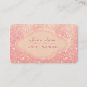 Carte De Visite Bokee de parties scintillant moderne et profession