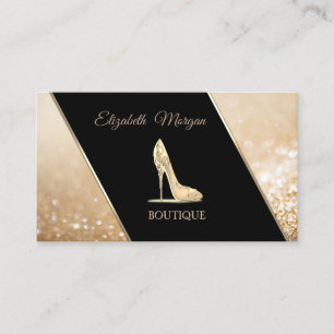 Carte De Visite Bokeh élégant moderne, talon haut