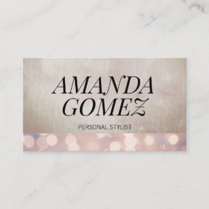 Carte De Visite Bokeh et Lux Texture