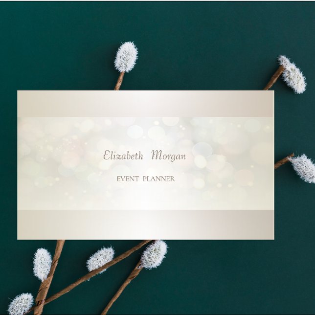 Carte De Visite Bokeh Simple Moderne Professionnel Élégant (Créateur téléchargé)