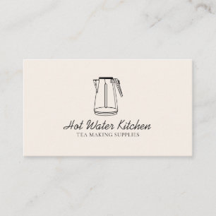 Carte De Visite Bol à thé de cuisine d'eau