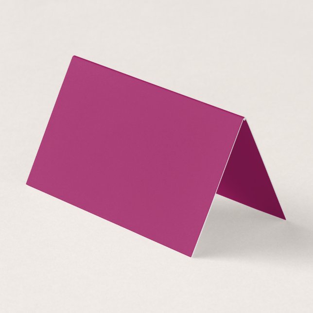 Carte De Visite Bold Color Block Wedding Invite – Magenta (Devant)
