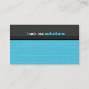 CARTE DE VISITE bold moderne linéaire aqua bleu gr