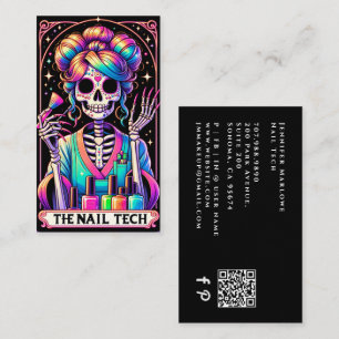 Carte de visite Bold Nail Tech Tarot pour les cart