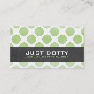 Carte De Visite BOLD pois chalkboard ombre aquarelle vert