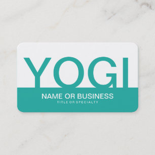 Carte De Visite bold YOGI