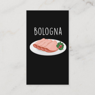 Carte De Visite Bologna Saucisson Foodie Baloney Mortadella Lover