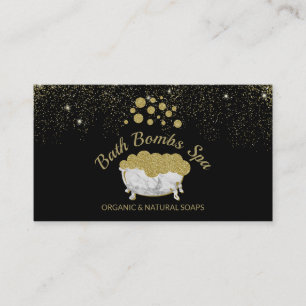 Carte De Visite Bombe de bain mousse de savon de spa