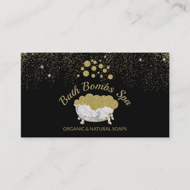 Carte De Visite Bombe de bain mousse de savon de spa (Devant)