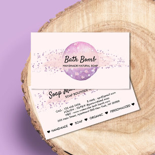 Carte De Visite Bombe de Bain Savon Naturel Spa Biologique