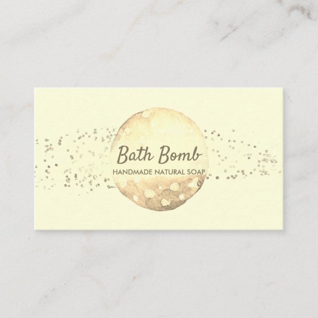 Carte De Visite Bombe de bain savon naturel Spa Or (Devant)