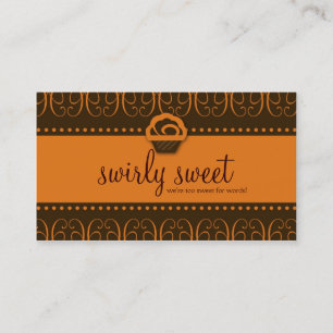 Carte De Visite bonbon 311-Orange tourbillonnant