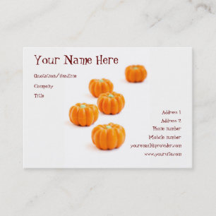 Carte De Visite Bonbons citrouilles d'Halloween