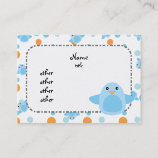 Carte De Visite Bonheur Bluebird