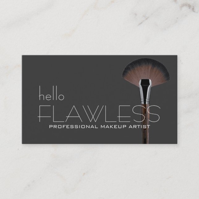 Carte De Visite Bonjour Flawless PROFESSIONNEL MAKEUP ARTISTE (Devant)