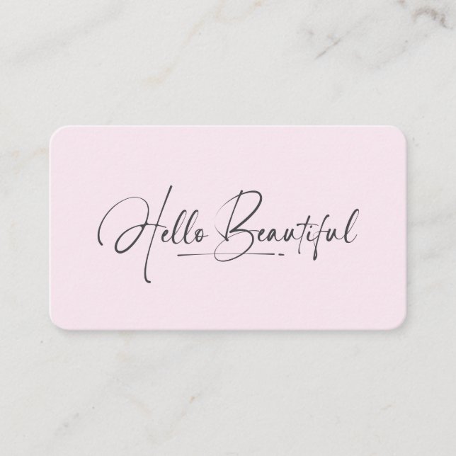Carte De Visite Bonjour jolie maquilleuse beauté code QR (Devant)
