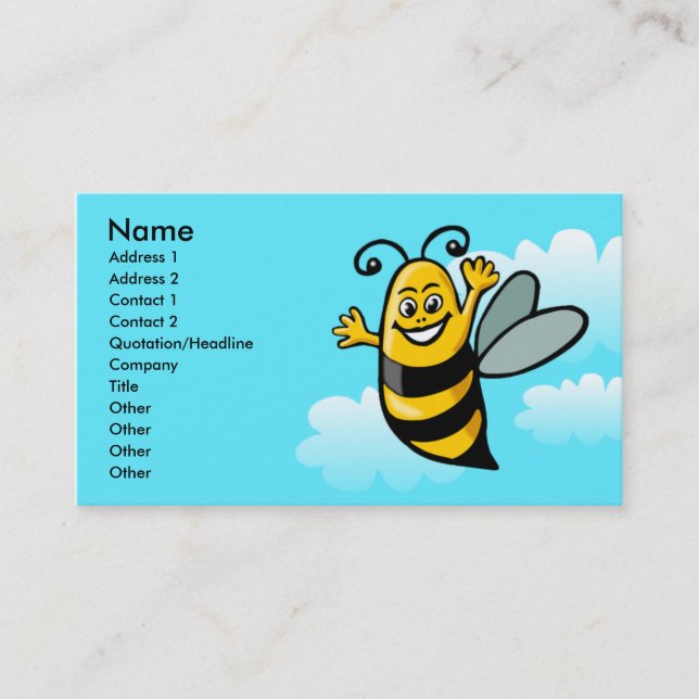 Carte De Visite Bonne Abeille 2 (Devant)