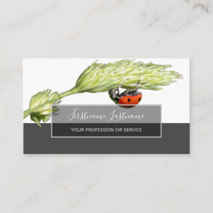 Carte De Visite Bonne chance ladybugs pointillés élégant rectangle