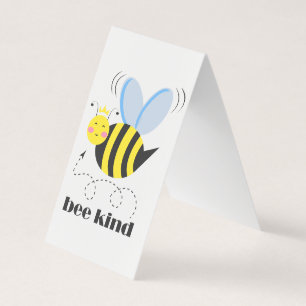 Carte De Visite Bonne princesse d'abeille avec couronne et slogan