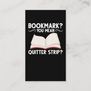 Carte De Visite Book Lover Funny Bookworm Joke