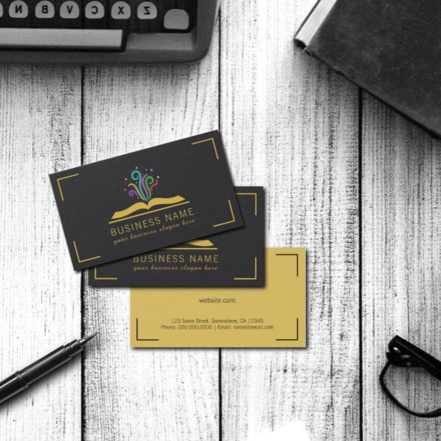 Carte De Visite Book of Dreams Magic Imaginaire Writer Librairie (Créateur téléchargé)