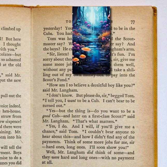 Carte De Visite Bookmarkers Signet pliants de champignons de riviè (Créateur téléchargé)