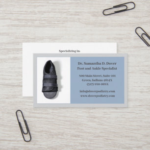 Carte De Visite Boot Chirurgiste Pied Docteur Podiatrie Podiatriat
