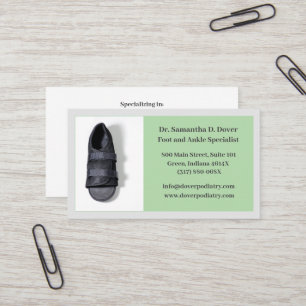 Carte De Visite Boot Chirurgiste Pied Docteur Podiatrie Podiatriat