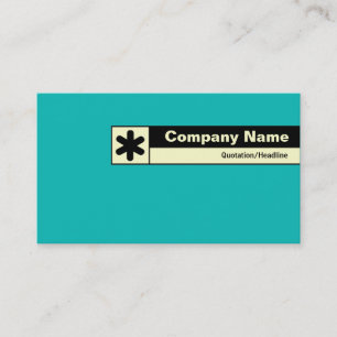 Carte De Visite Bord étiqueté - Aqua Blue 0ABAB5