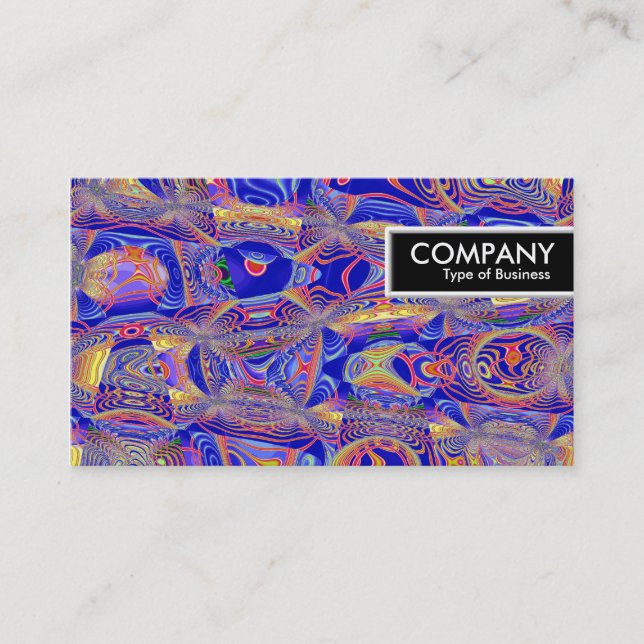 Carte De Visite Bordure - Abstrait fractal 061012a (Devant)