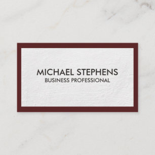 Carte De Visite Bordure Arrière - plan texture blanche