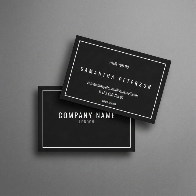 Carte De Visite Bordure blanche fine (Thin white border business card.)